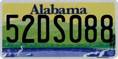 AL license plate 52DS088