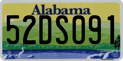 AL license plate 52DS091