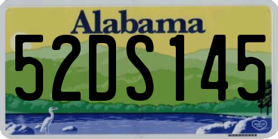 AL license plate 52DS145