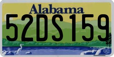 AL license plate 52DS159