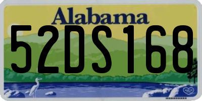 AL license plate 52DS168