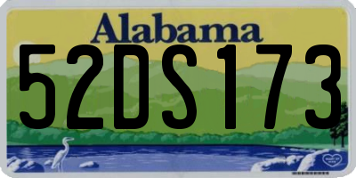 AL license plate 52DS173