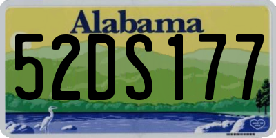 AL license plate 52DS177
