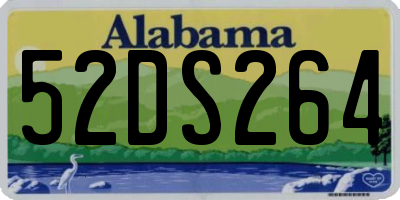 AL license plate 52DS264