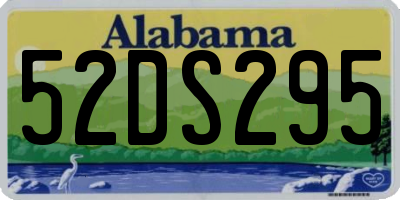 AL license plate 52DS295