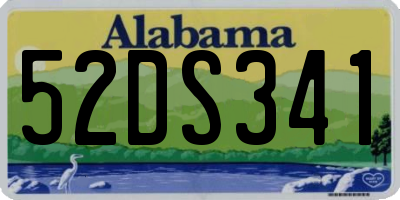 AL license plate 52DS341