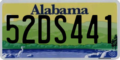 AL license plate 52DS441