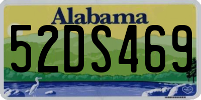 AL license plate 52DS469