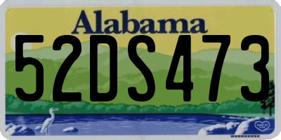 AL license plate 52DS473