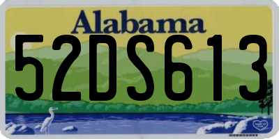 AL license plate 52DS613