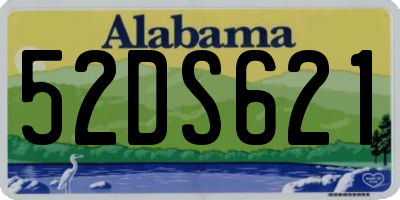 AL license plate 52DS621