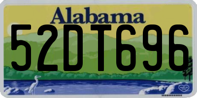 AL license plate 52DT696