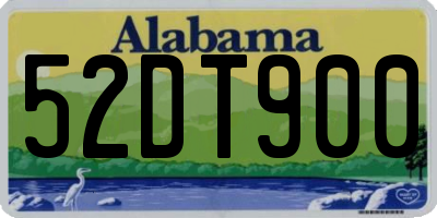 AL license plate 52DT900