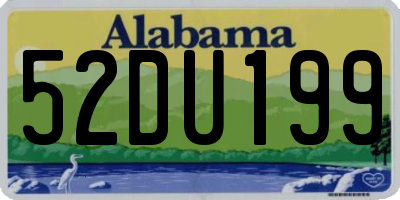 AL license plate 52DU199