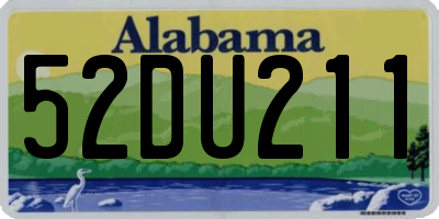 AL license plate 52DU211