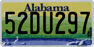 AL license plate 52DU297
