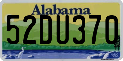 AL license plate 52DU370