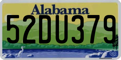 AL license plate 52DU379