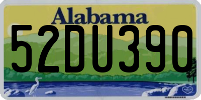 AL license plate 52DU390