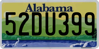 AL license plate 52DU399