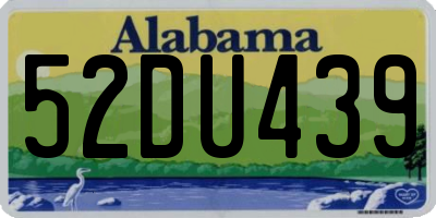 AL license plate 52DU439