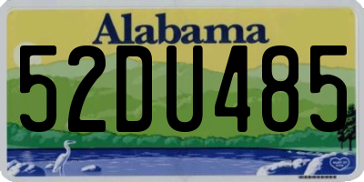 AL license plate 52DU485