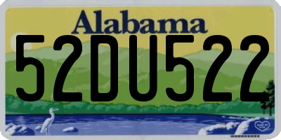 AL license plate 52DU522