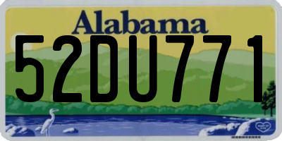 AL license plate 52DU771