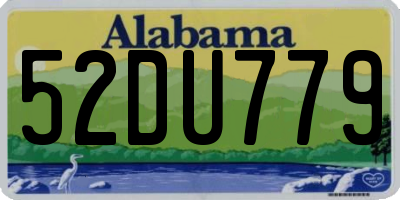 AL license plate 52DU779