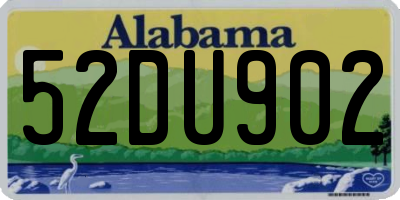 AL license plate 52DU902