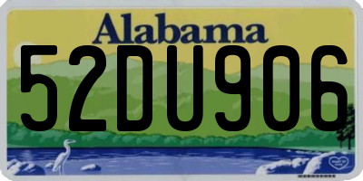 AL license plate 52DU906