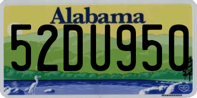 AL license plate 52DU950