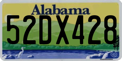 AL license plate 52DX428
