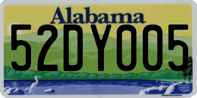 AL license plate 52DY005