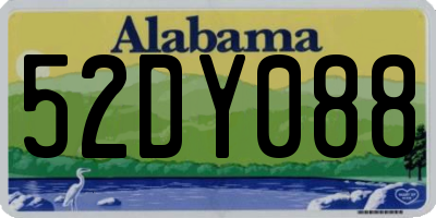 AL license plate 52DY088
