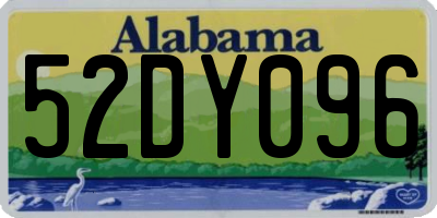 AL license plate 52DY096