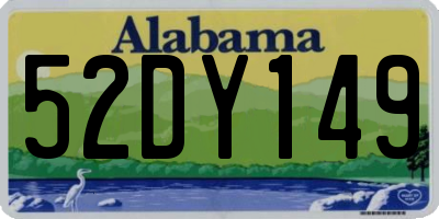 AL license plate 52DY149