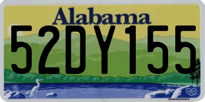 AL license plate 52DY155