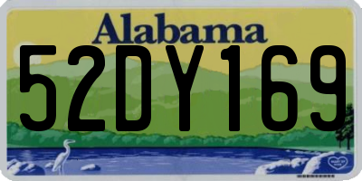 AL license plate 52DY169