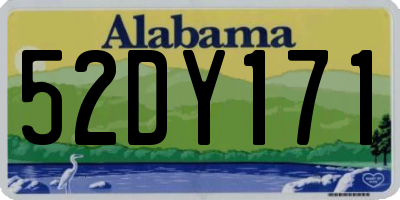 AL license plate 52DY171