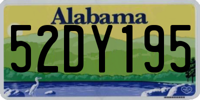 AL license plate 52DY195