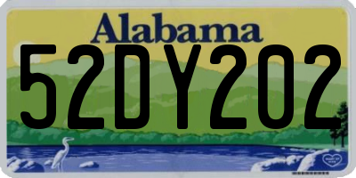 AL license plate 52DY202