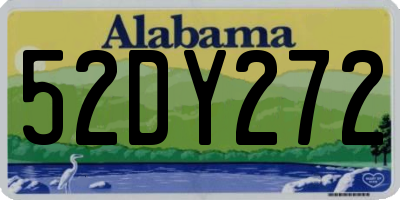 AL license plate 52DY272