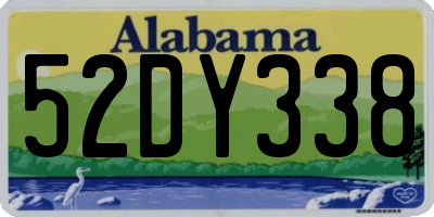 AL license plate 52DY338
