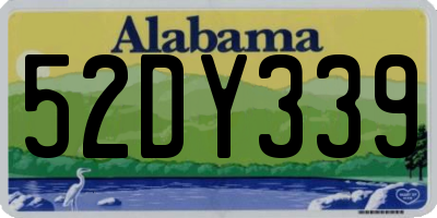 AL license plate 52DY339