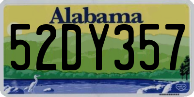AL license plate 52DY357