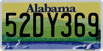 AL license plate 52DY369