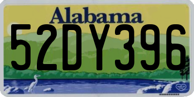 AL license plate 52DY396