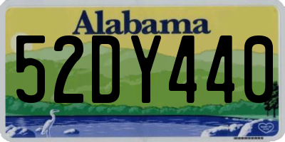 AL license plate 52DY440