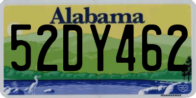 AL license plate 52DY462
